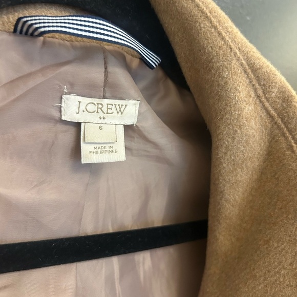 J.Crew size 6 wool blend coat in good used used condition lining has rip - Picture 4 of 10
